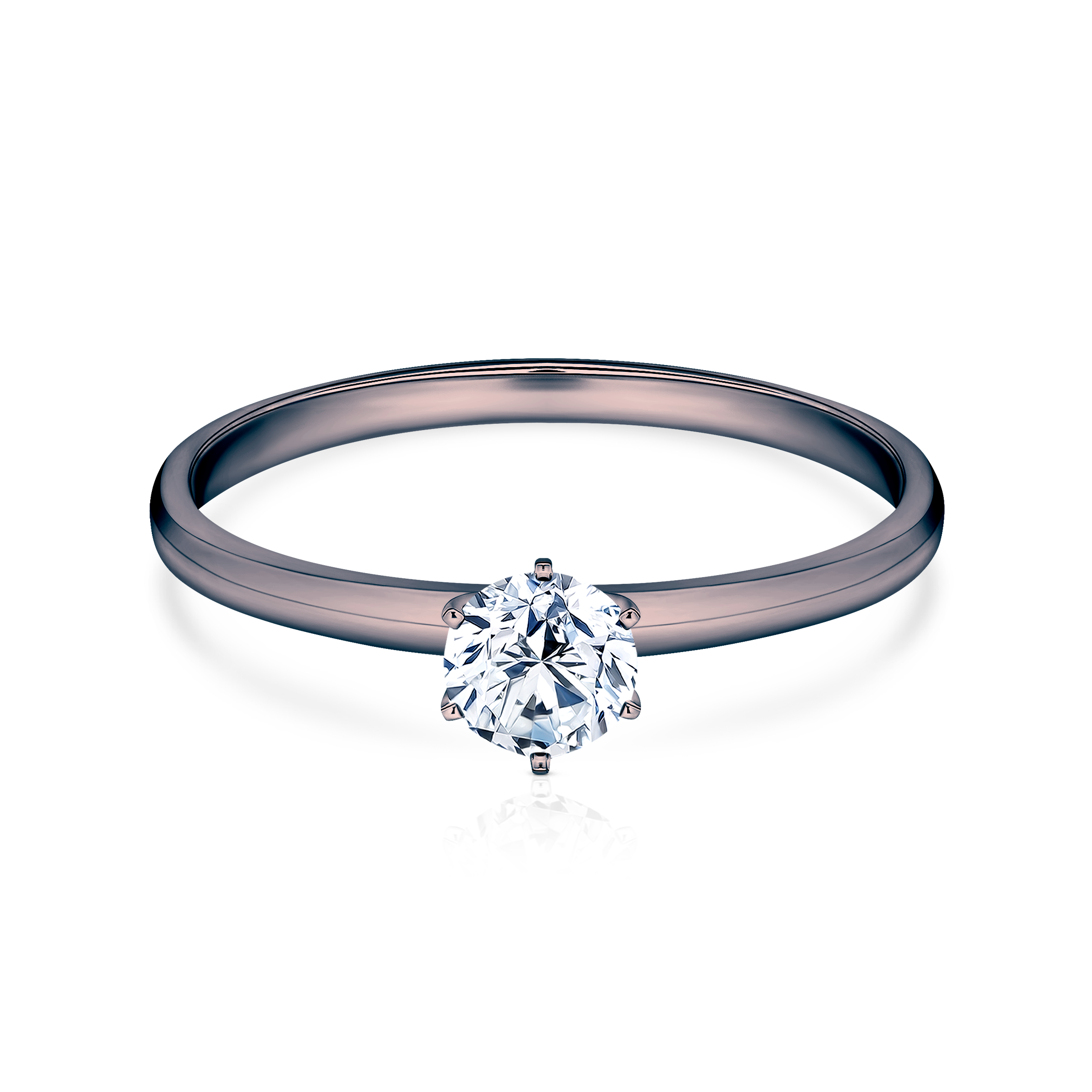 Δαχτυλίδι αρραβώνων SAVICKI: μαύρος χρυσός, διαμάντι