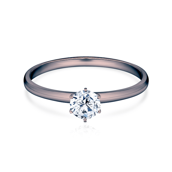 SAVICKI eljegyzési gyűrű: fekete arany, gyémánt