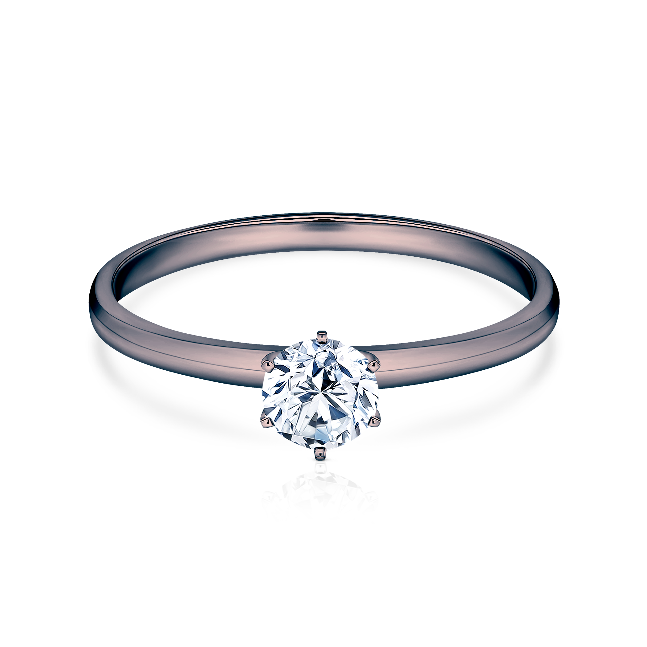 Δαχτυλίδι αρραβώνων SAVICKI: μαύρος χρυσός, διαμάντι