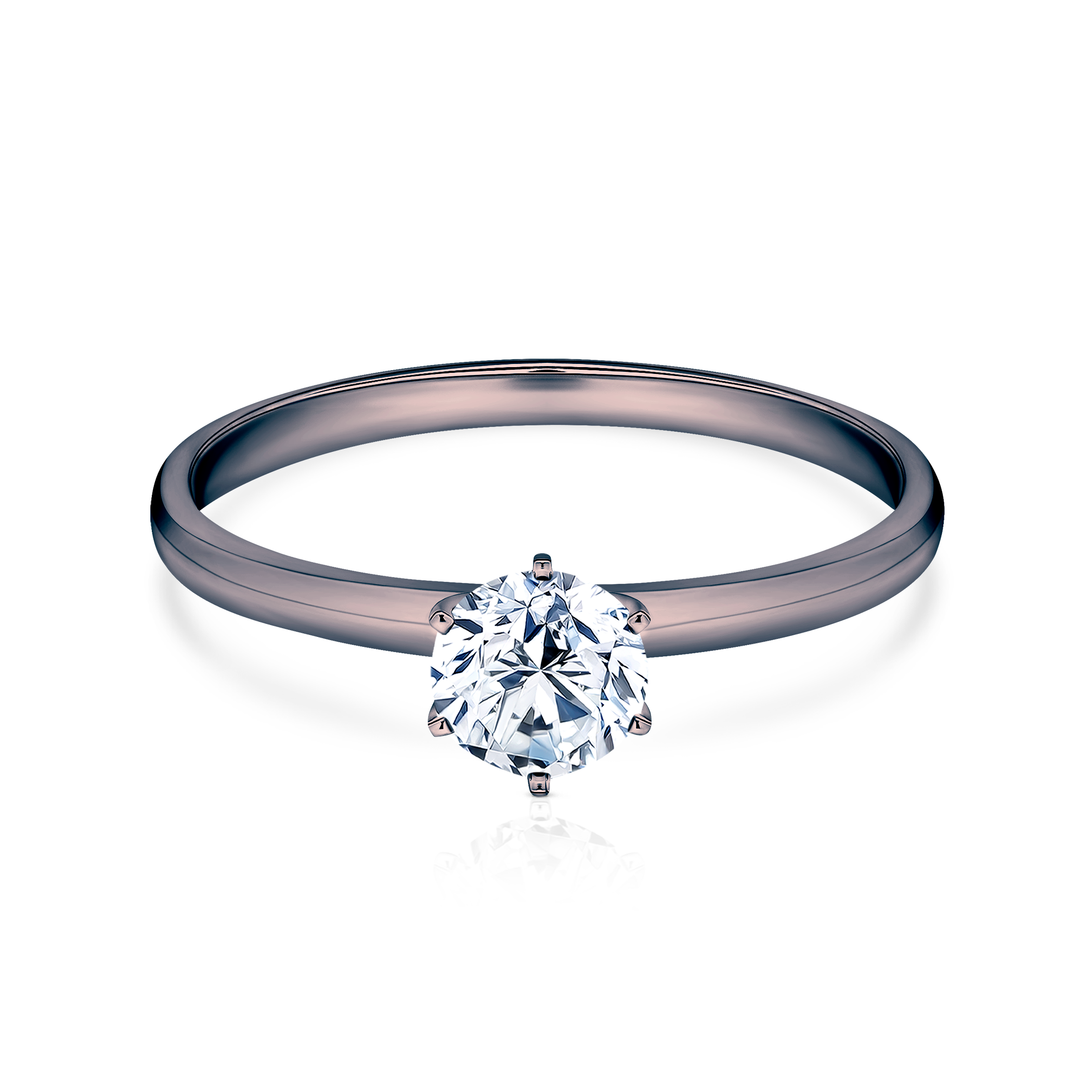 Δαχτυλίδι αρραβώνων SAVICKI: μαύρος χρυσός, διαμάντι