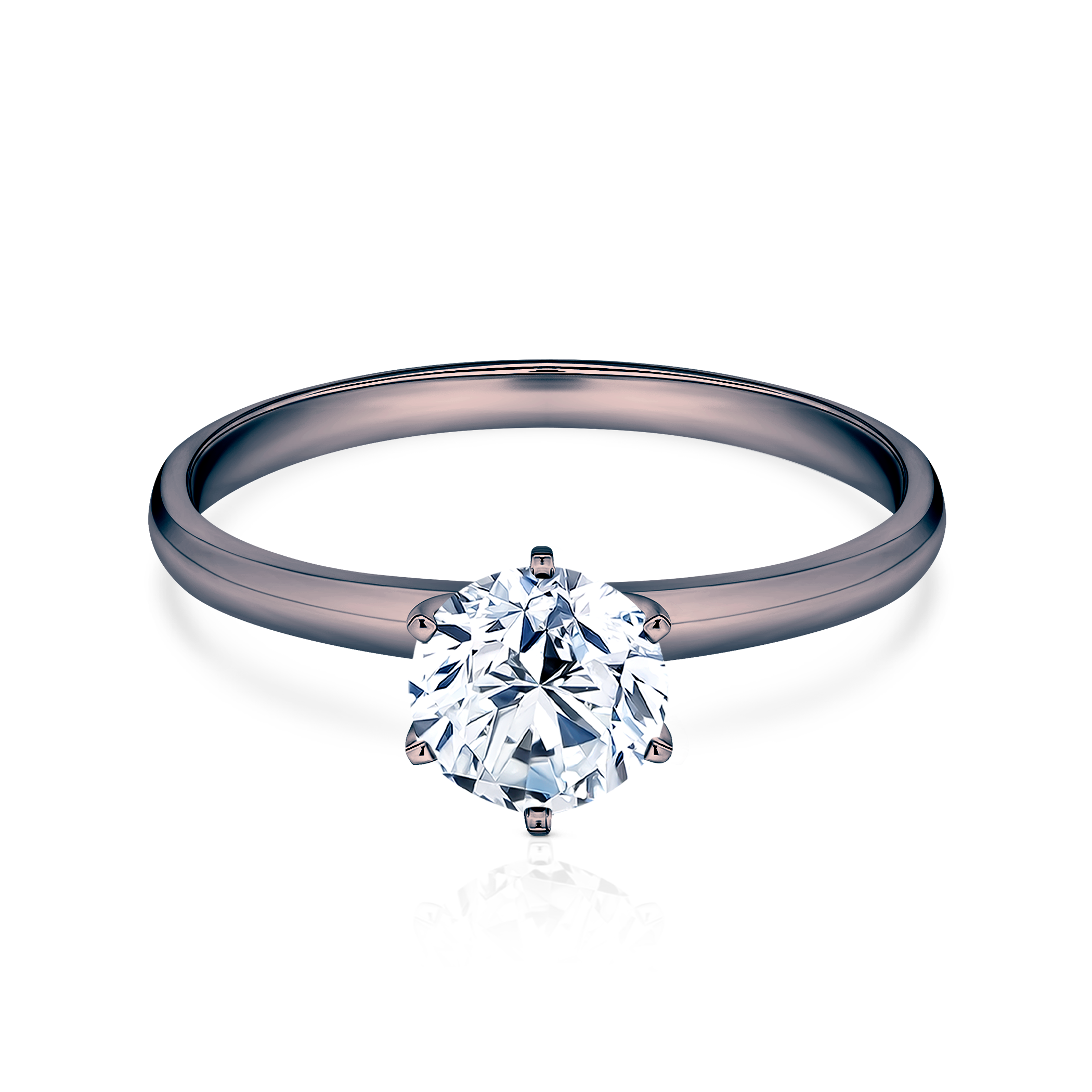 Δαχτυλίδι αρραβώνων SAVICKI: μαύρος χρυσός, διαμάντι