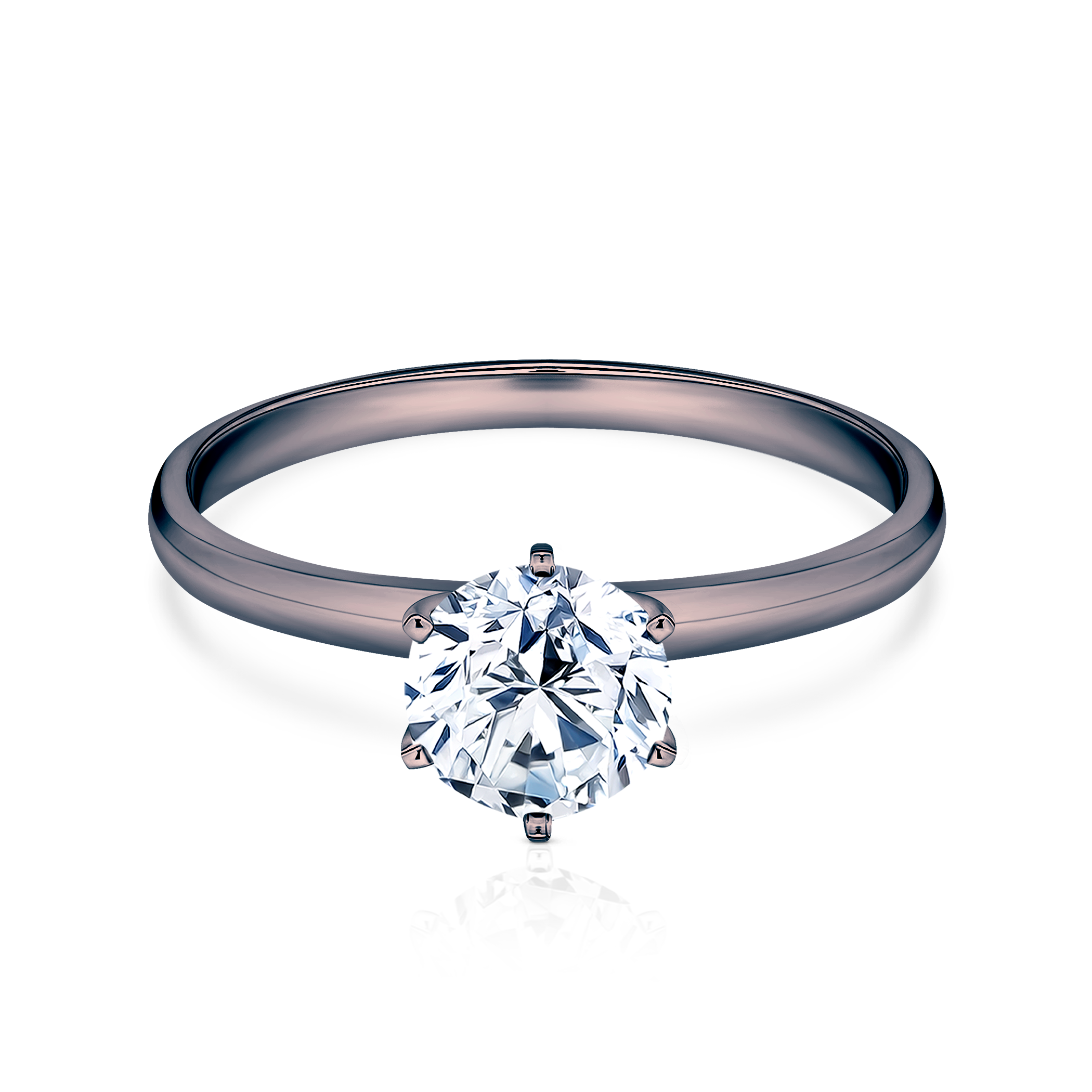 Verlobungsring SAVICKI: Schwarzes Gold, Diamant