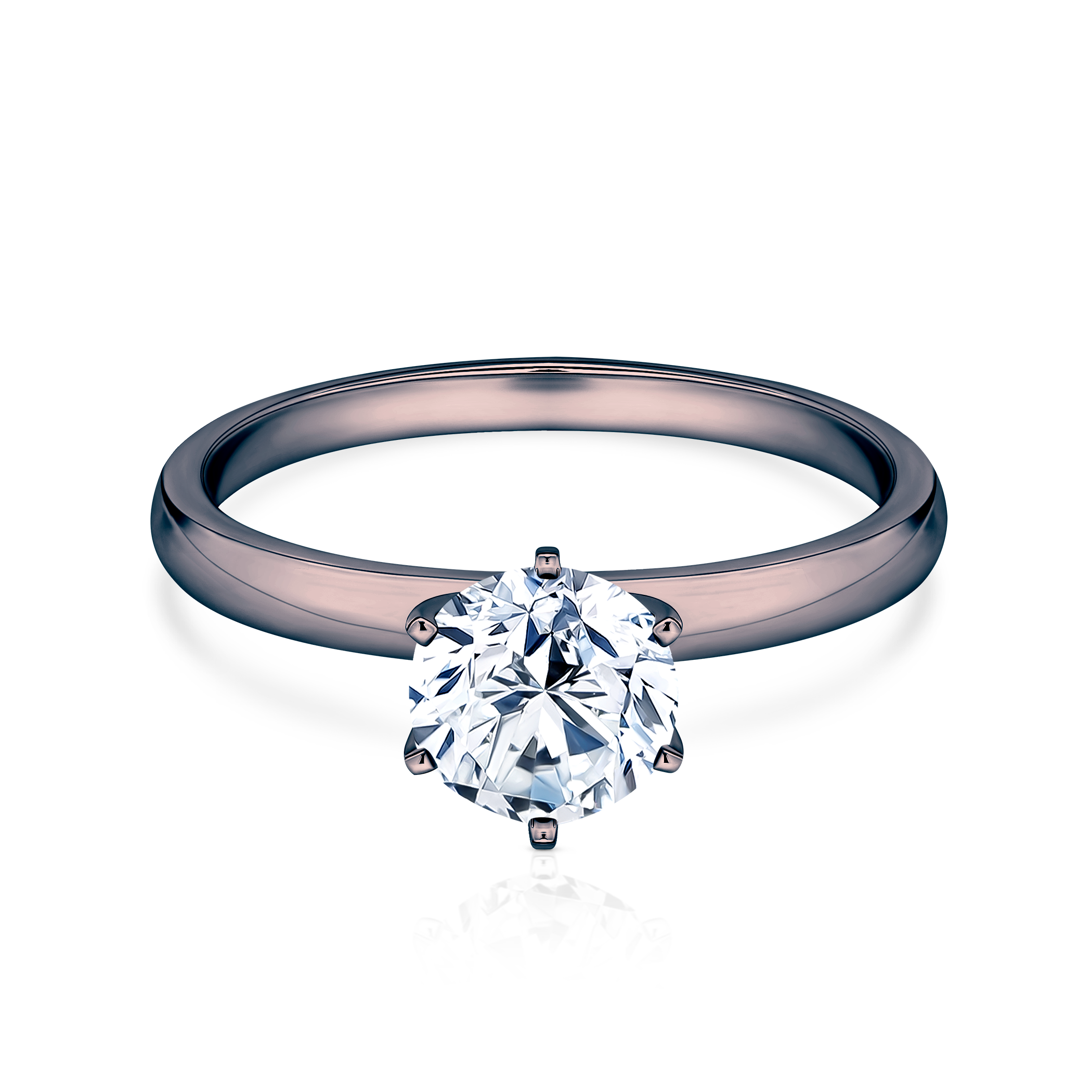 Δαχτυλίδι αρραβώνων SAVICKI: μαύρος χρυσός, διαμάντι