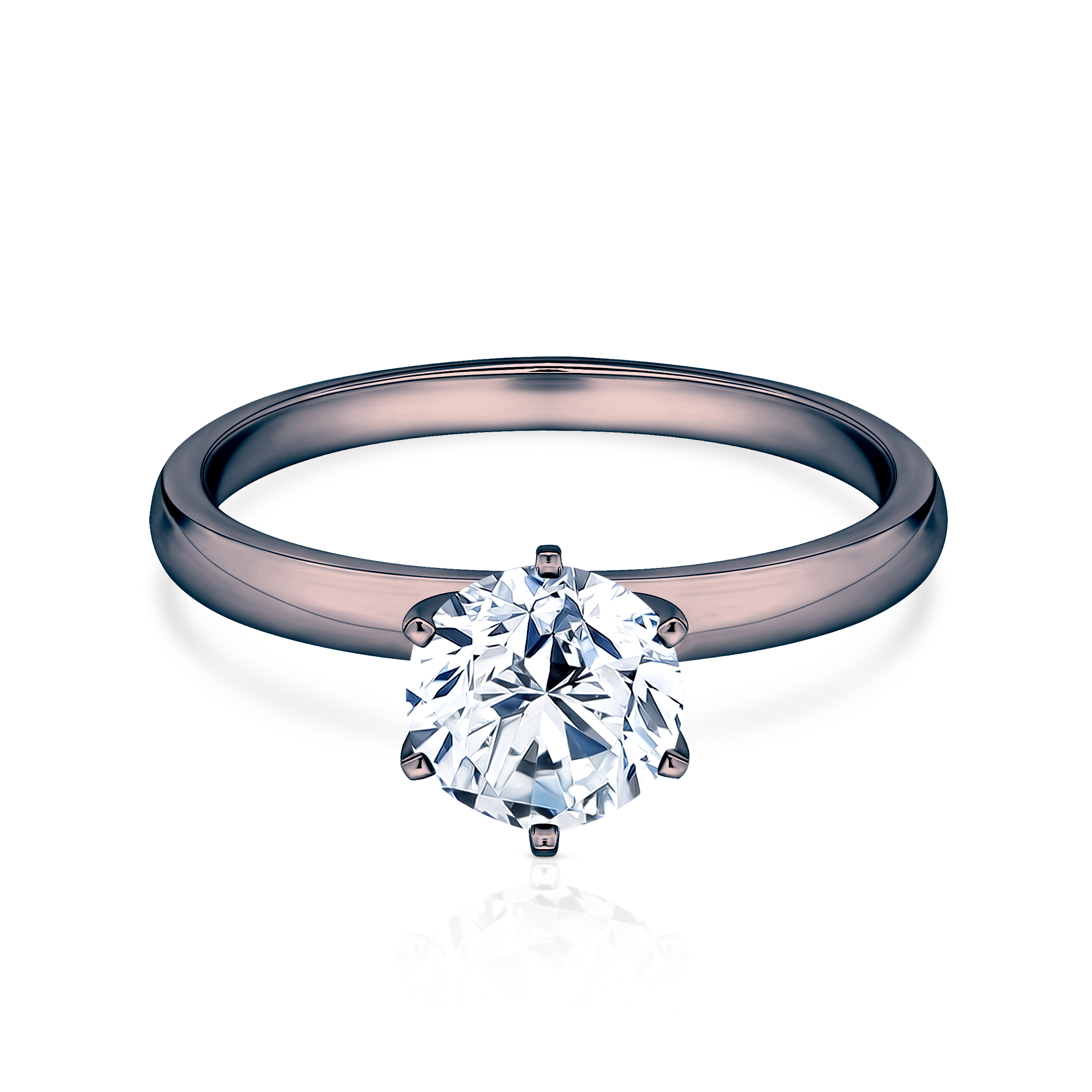 Zaručnički prsten SAVICKI: crno zlato, dijamant