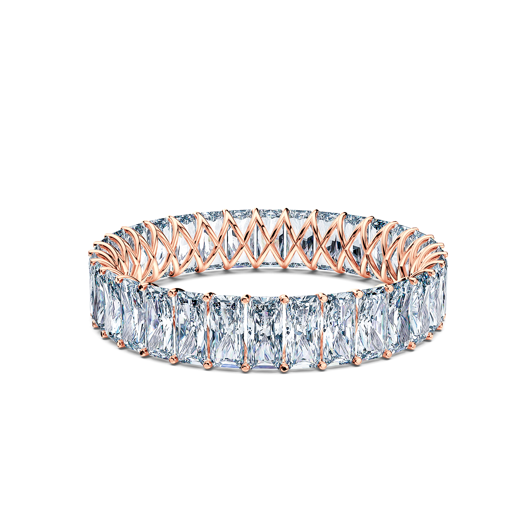 Каблучка Savicki: рожеве золото, діаманти