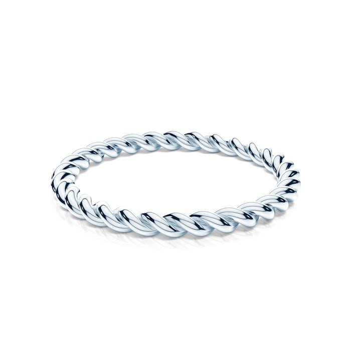 Обручка партнерська BeLoved®: біле золото, кругла, 1,6мм