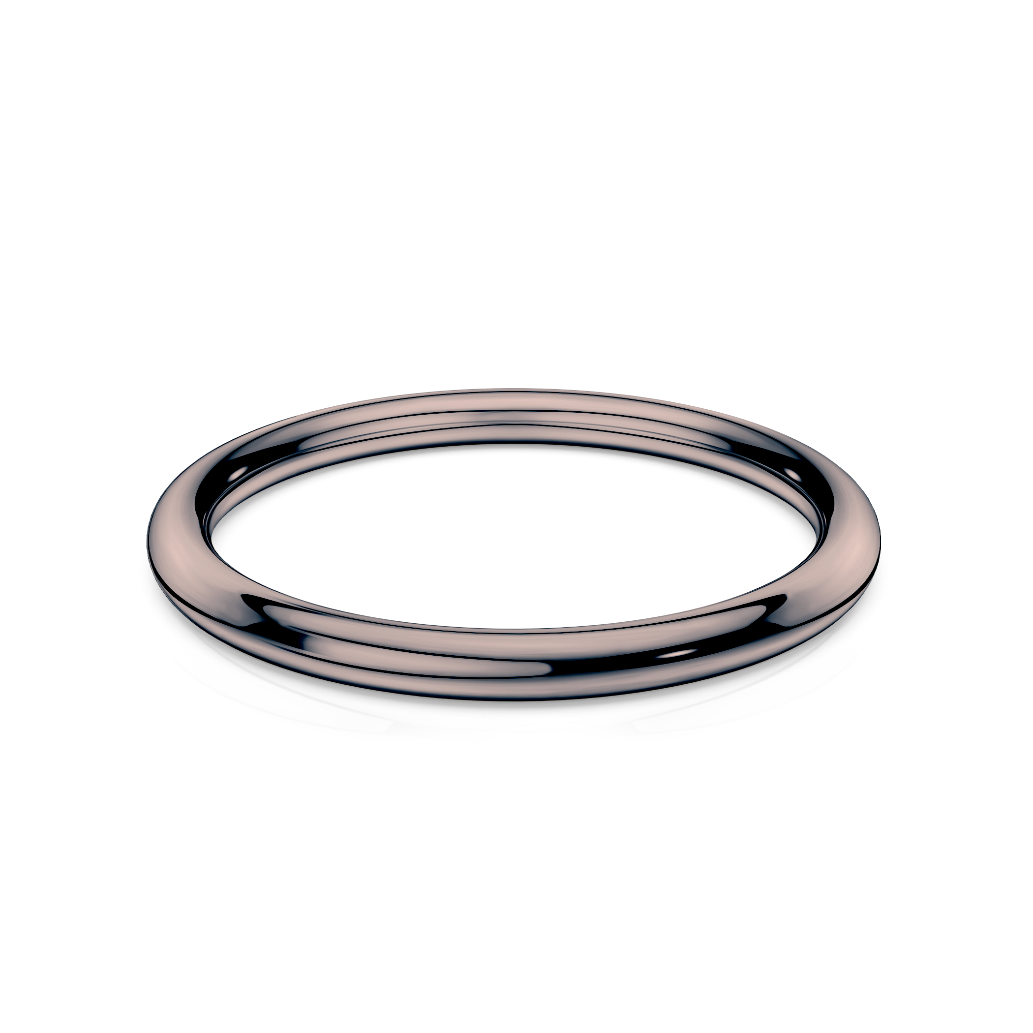 Партньорски пръстен BeLoved®: черно злато, кръгъл, 1,7 мм