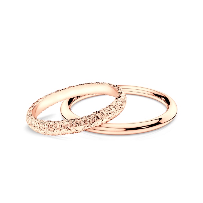 Sign of Love®  jeggyűrű: Rózsa arany, lapos 2,6 mm, kör alakú 1,7 mm