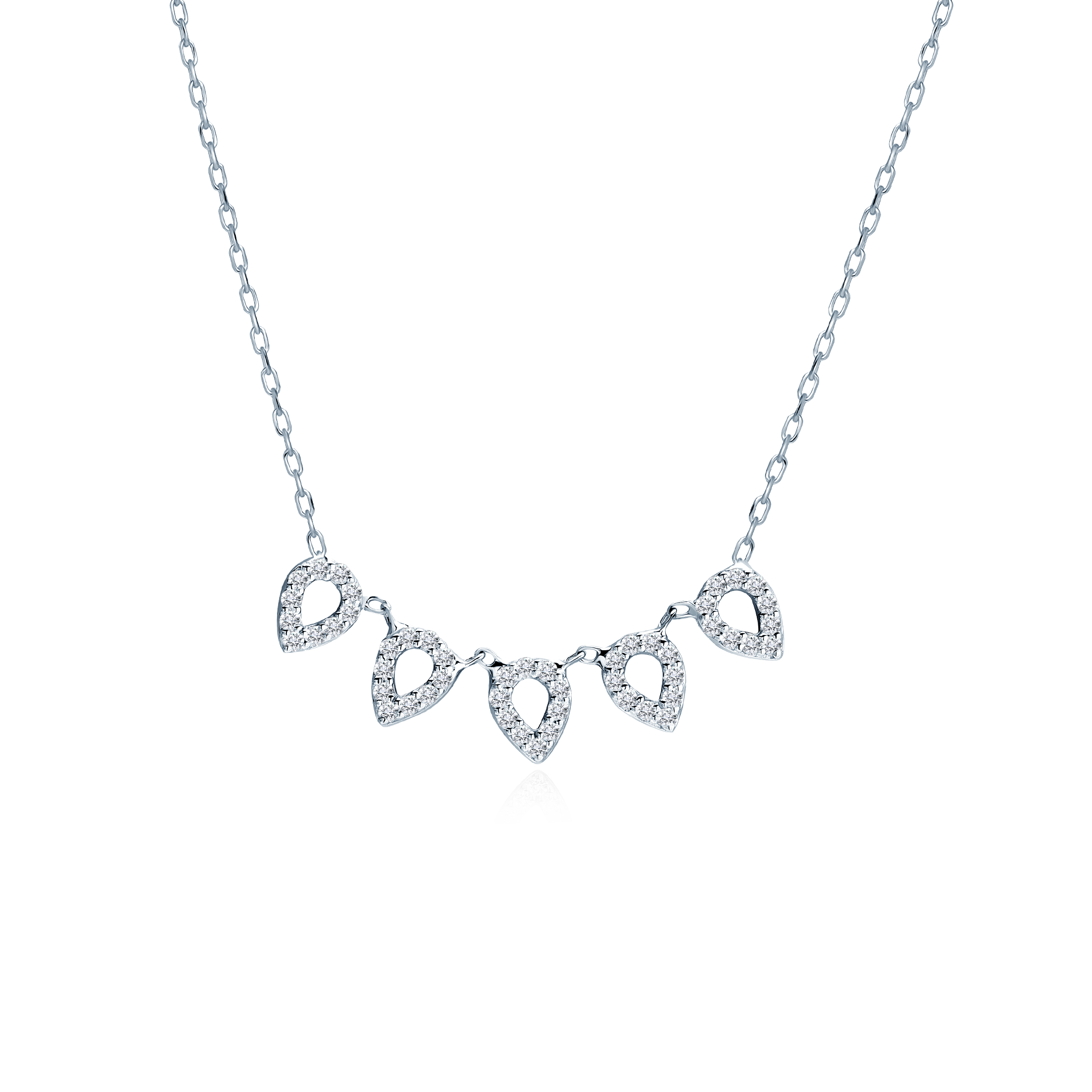 Намисто Savicki: біле золото, діаманти