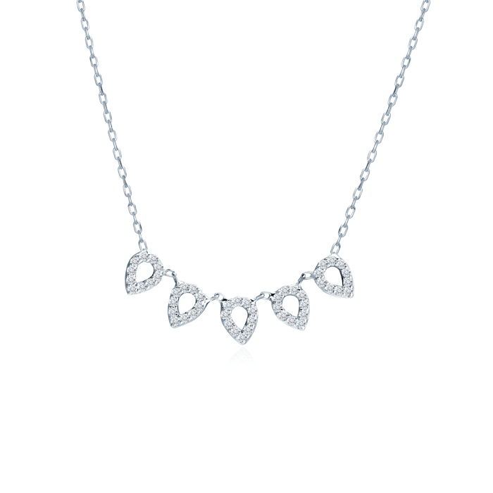 Намисто Savicki: біле золото, діаманти