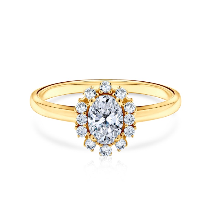 Inel Savicki: aur, safire albe