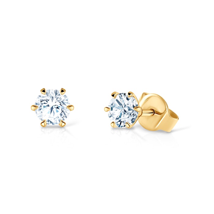 SAVICKI earrings: gold, diamonds