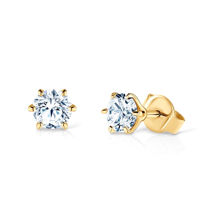 SAVICKI earrings: gold, diamonds