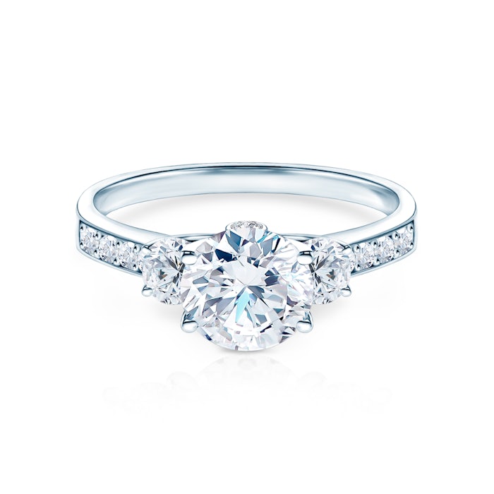 Dream eljegyzési gyűrű: fehér arany, gyémántok