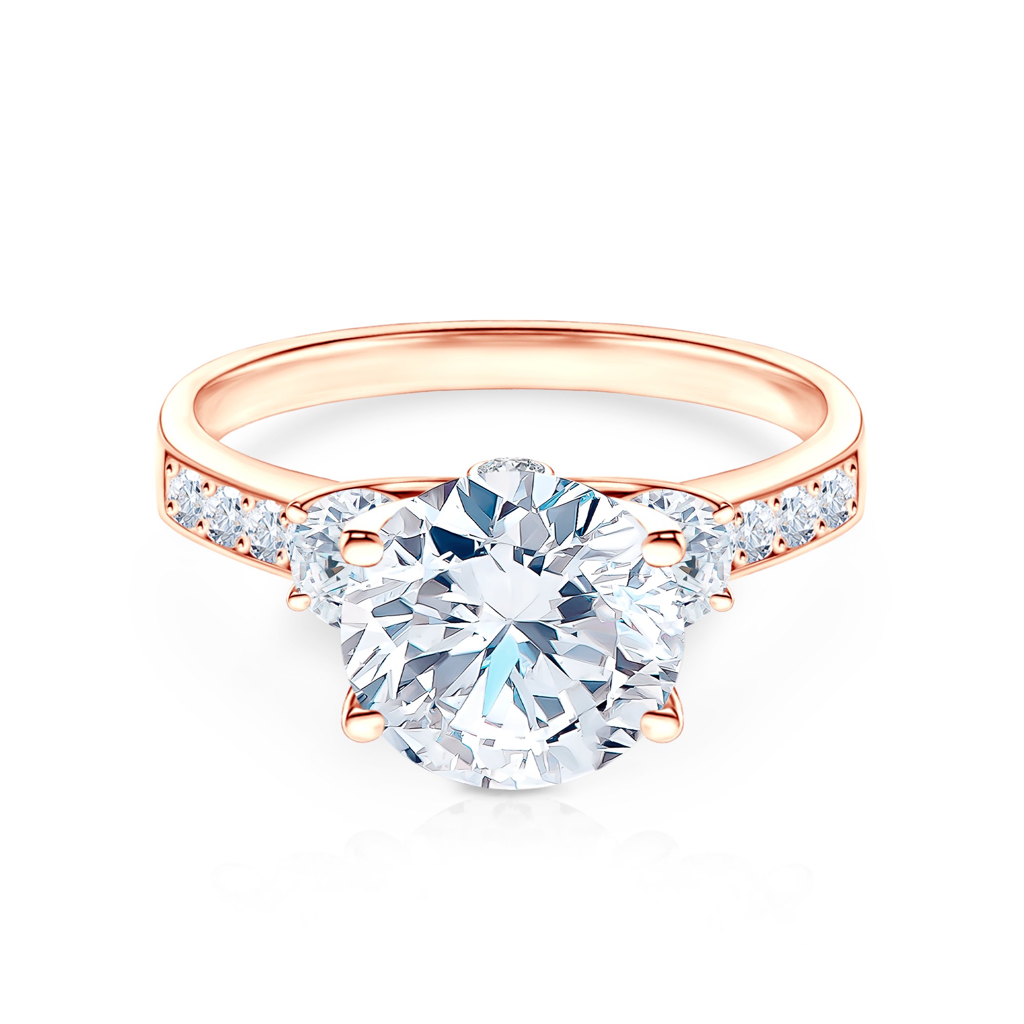 Zaručnički prsten Dream: ružičasto zlato, dijamanti