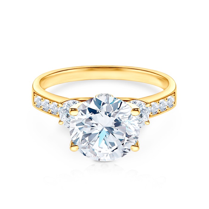 Álom eljegyzési gyűrű: arany, gyémánt