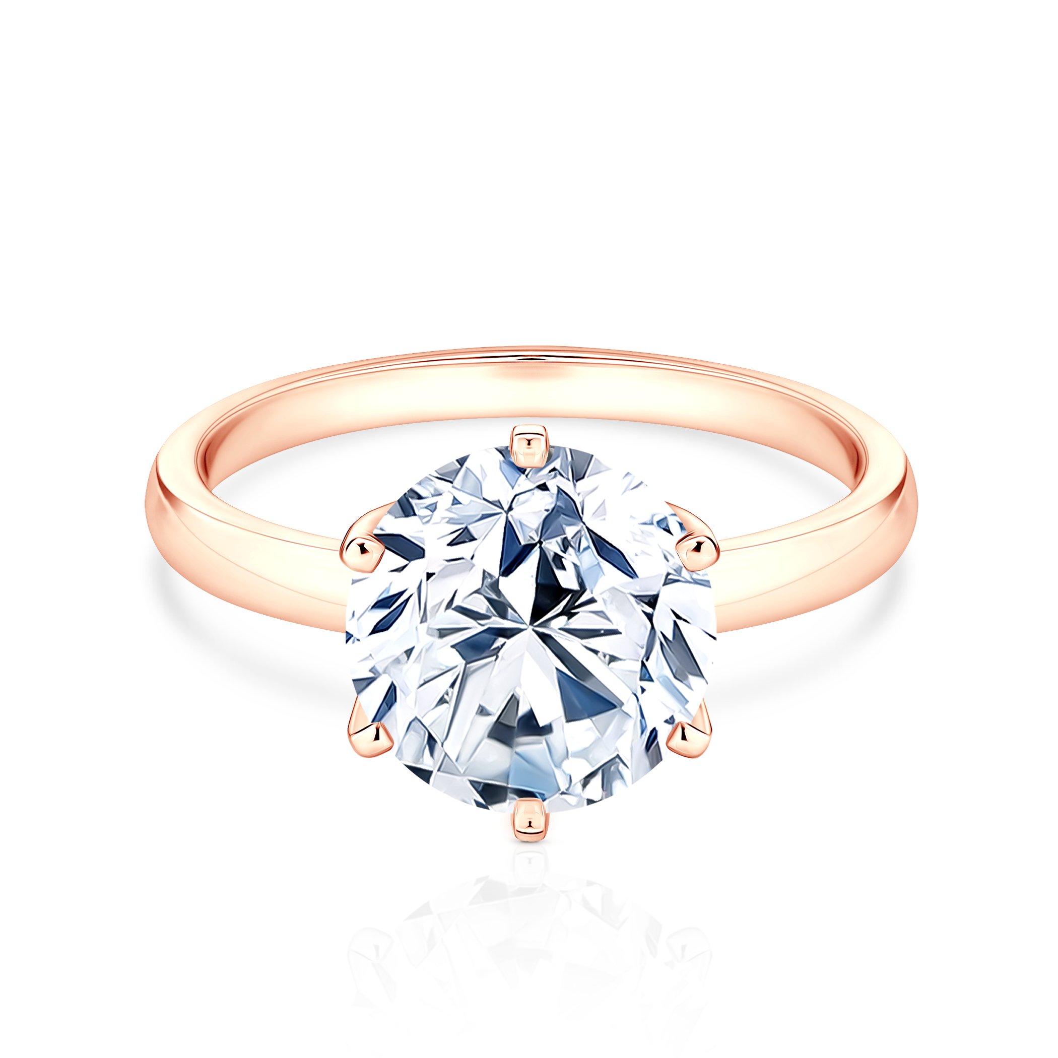 Zaručnički prsten SAVICKI: ružičasto zlato, dijamant