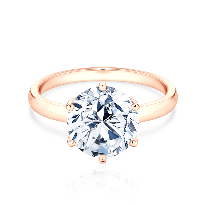 SAVICKI eljegyzési gyűrű: rózsaarany és gyémánt