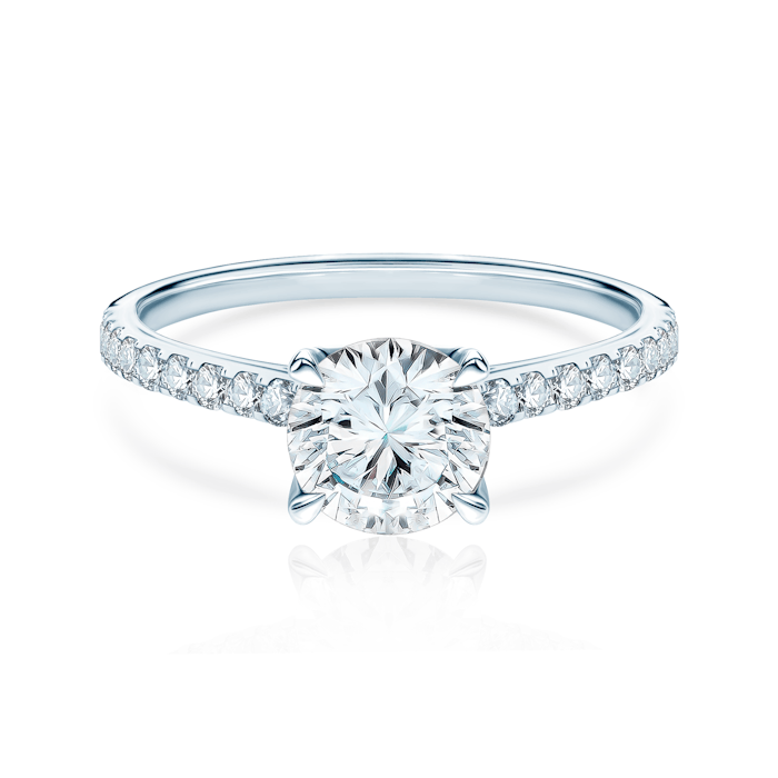 Share Your Love eljegyzési gyűrű: fehér arany, gyémántok