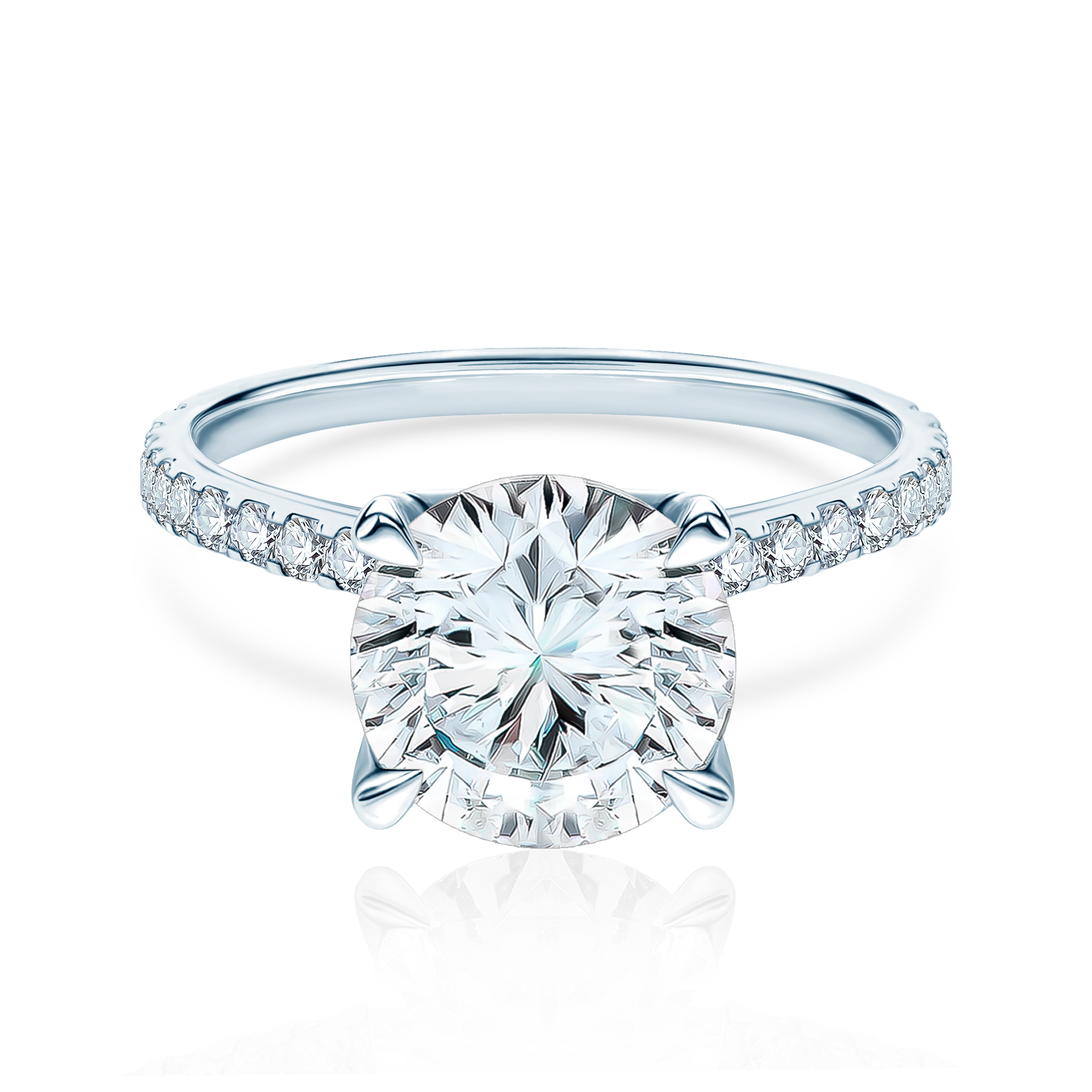 Zaručnički prsten Share Your Love: bijelo zlato, dijamanti