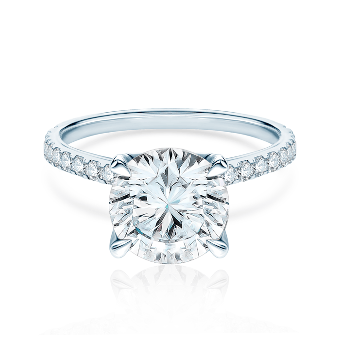 Share Your Love eljegyzési gyűrű: fehér arany, gyémántok