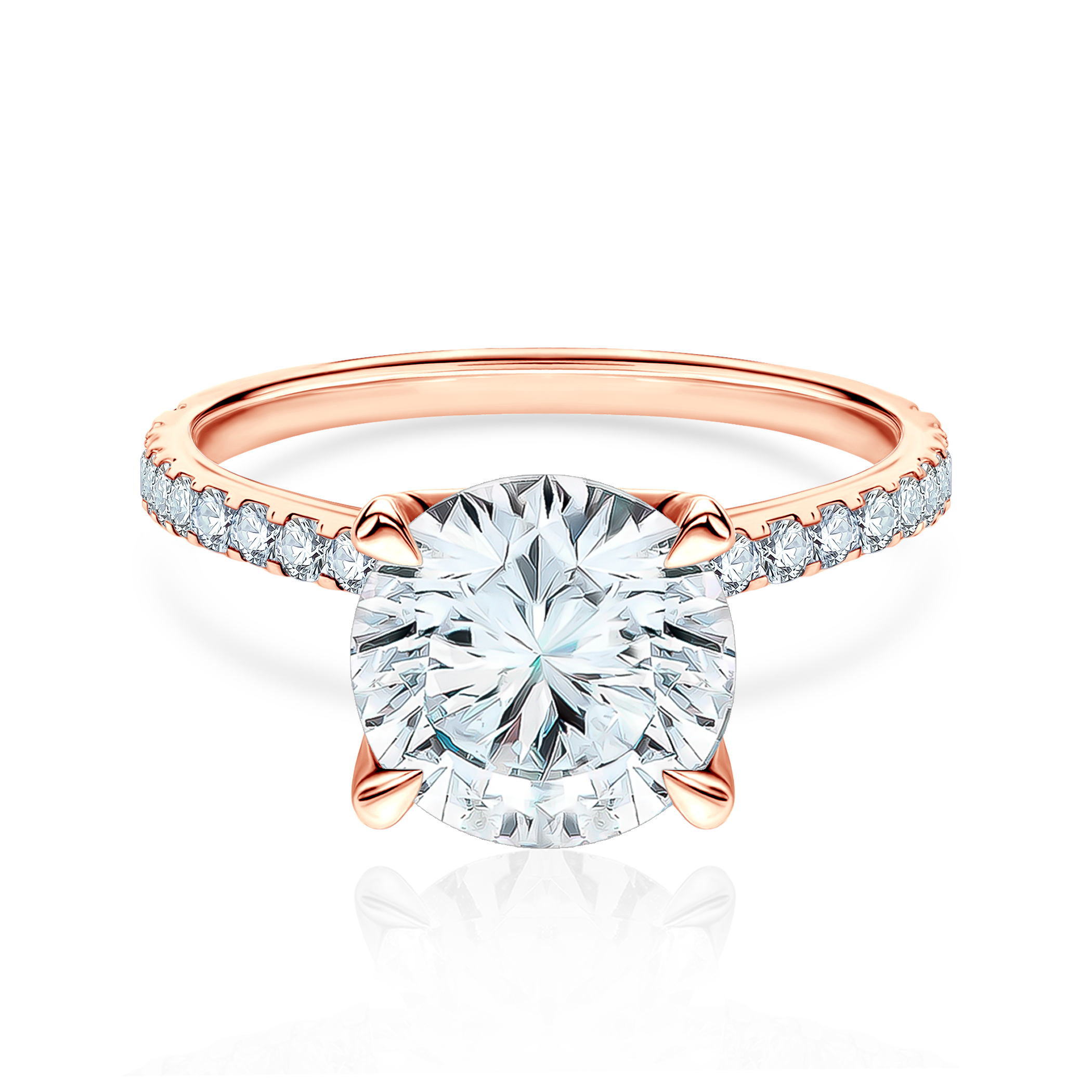 Zaručnički prsten Share Your Love: ružičasto zlato, dijamanti