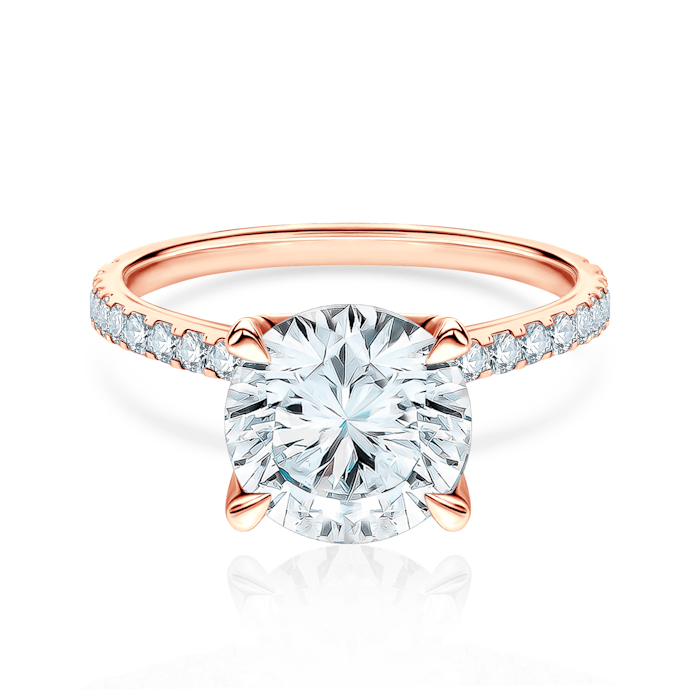 Share Your Love eljegyzési gyűrű: rózsaarany, gyémántok