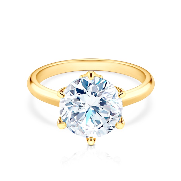 The Journey eljegyzési gyűrű: arany és gyémánt