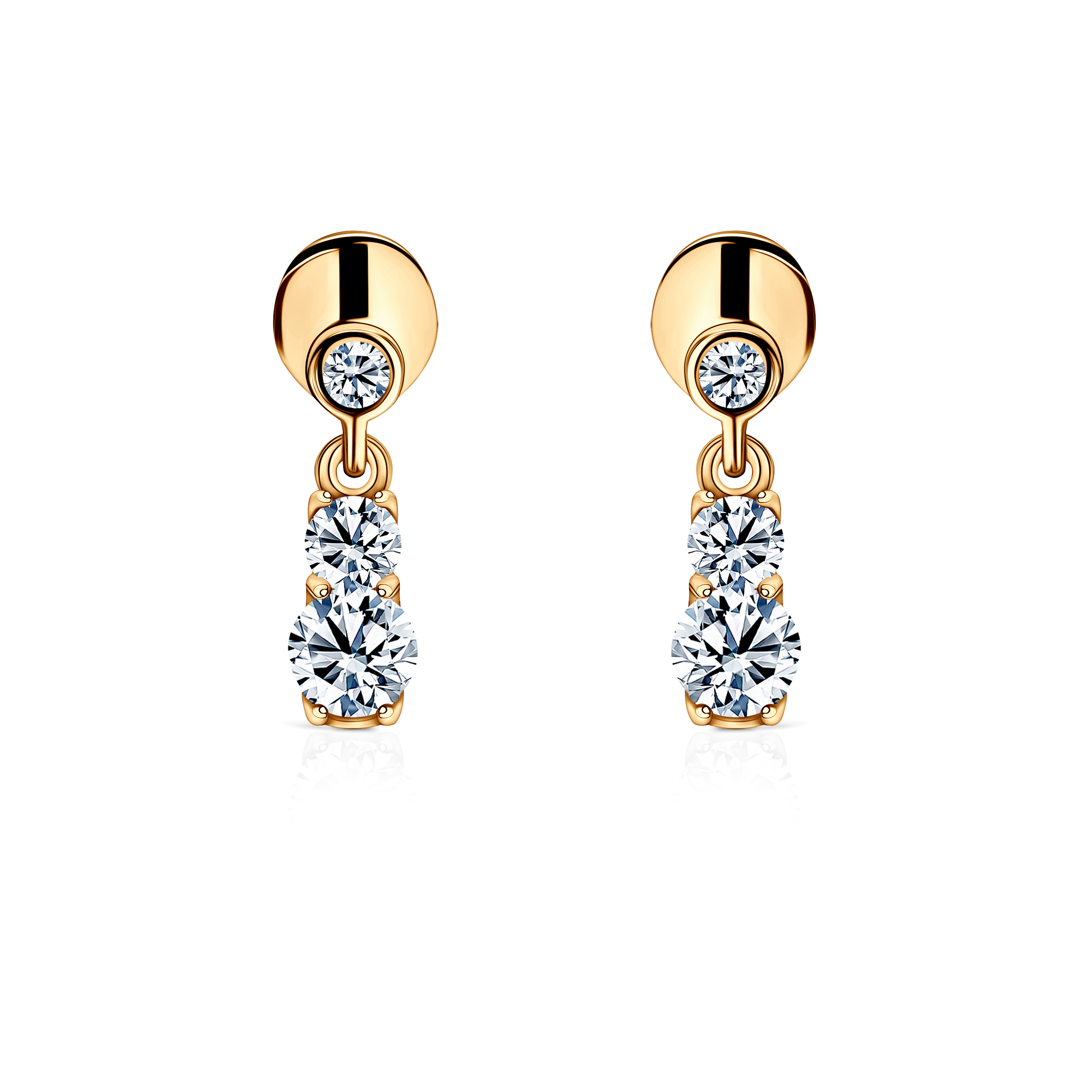 Naušnice Dream: zlato, dijamanti