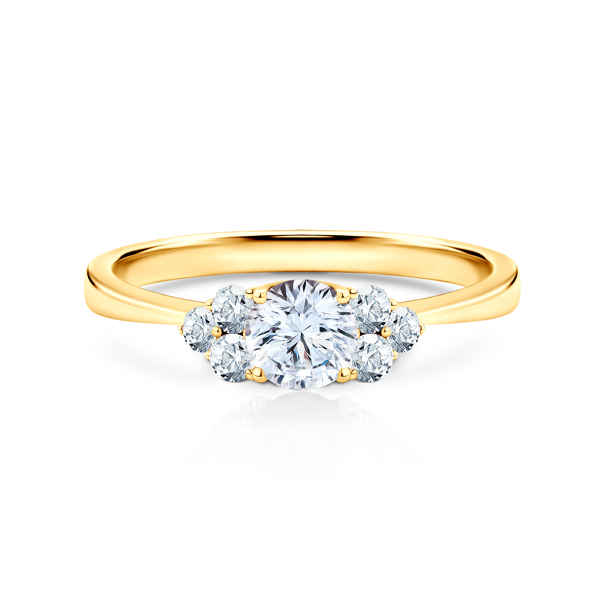 Zaručnički prsten Fairytale: zlato, bijeli safir