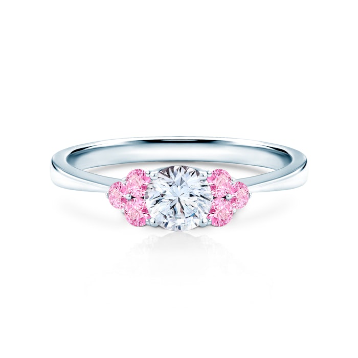  Годежен пръстен Fairytale: бяло злато, бял сапфир