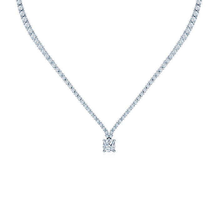 SAVICKI collar necklace: white gold, diamonds
