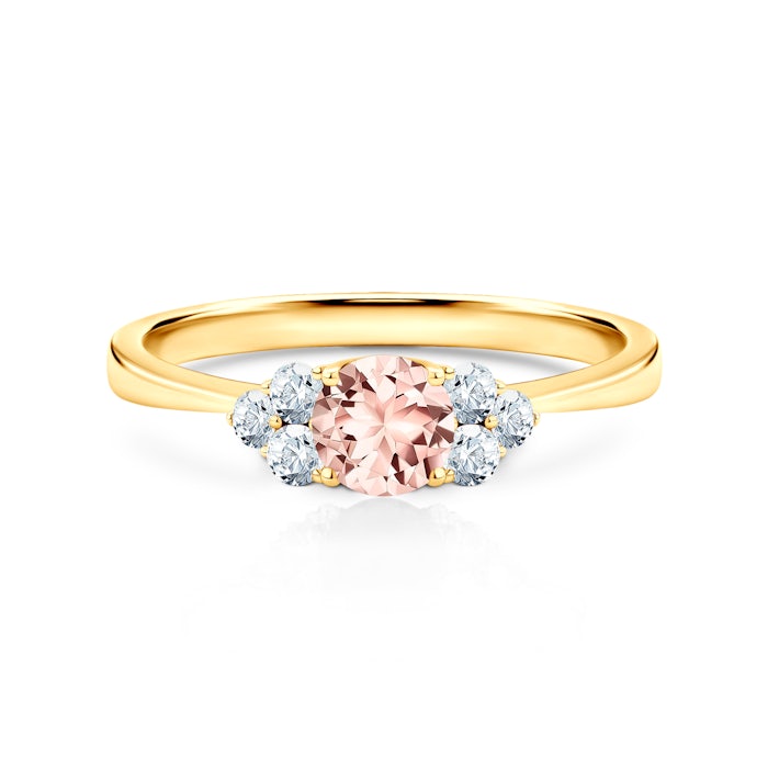 Δαχτυλίδι αρραβώνων Fairytale: χρυσός, μοργκανίτης