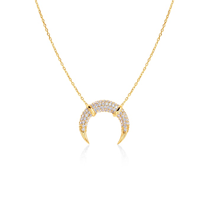 Savicki hold nyaklánc: arany, gyémántok