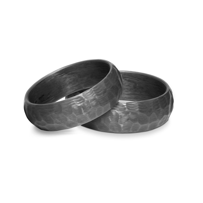 Verighete: carbon, emisferice, 7 mm