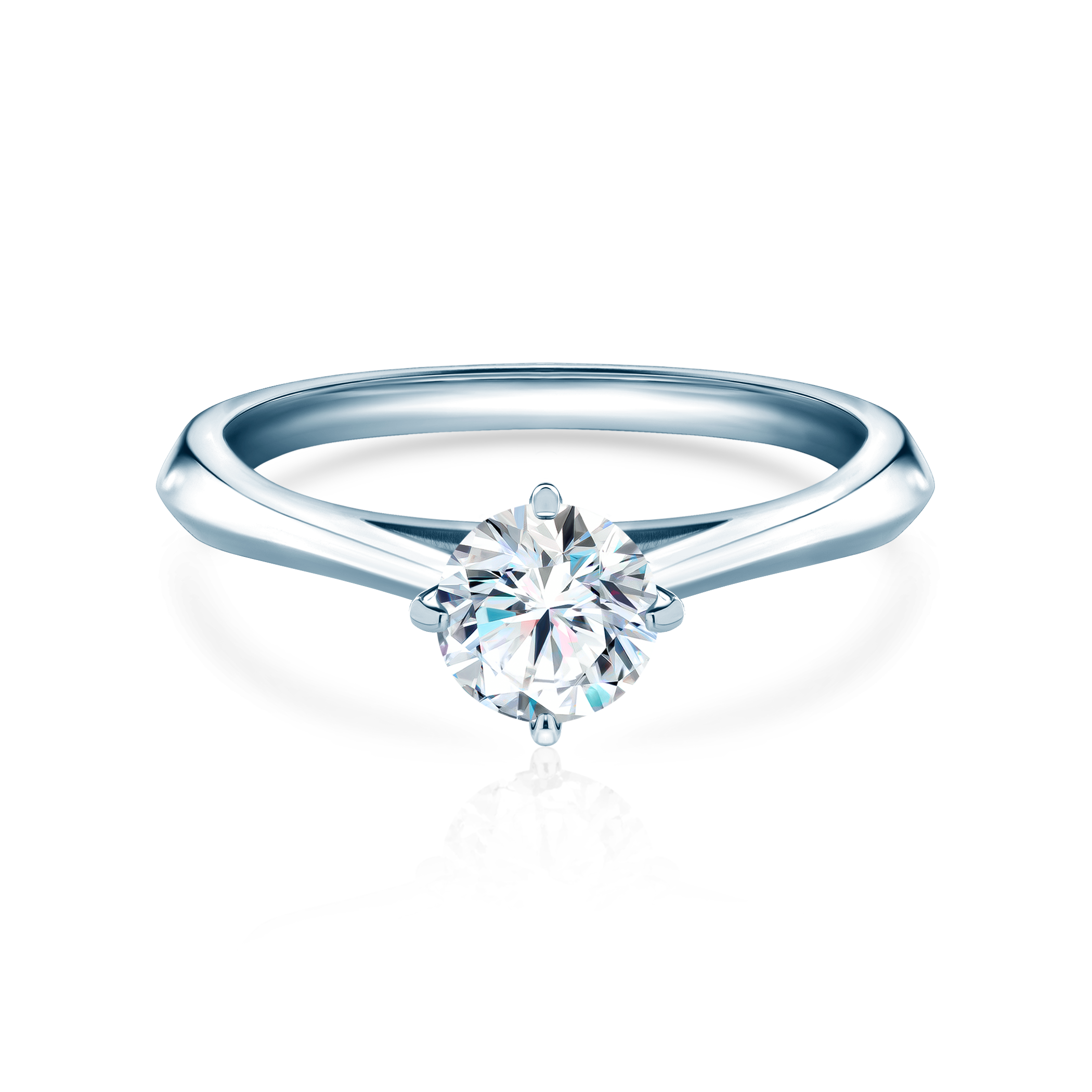 Zaručnički prsten The Light: bijelo zlato, dijamant