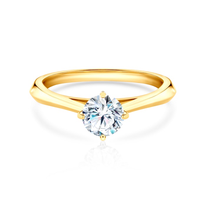 Inelul de logodnă The Light: aur, diamant