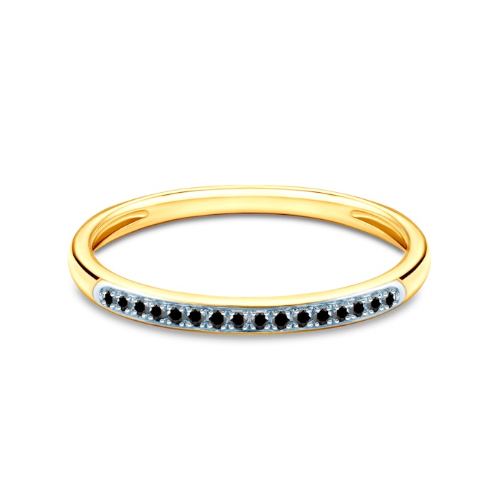 SAVICKI eljegyzési gyűrű: kétszínű arany és gyémántok