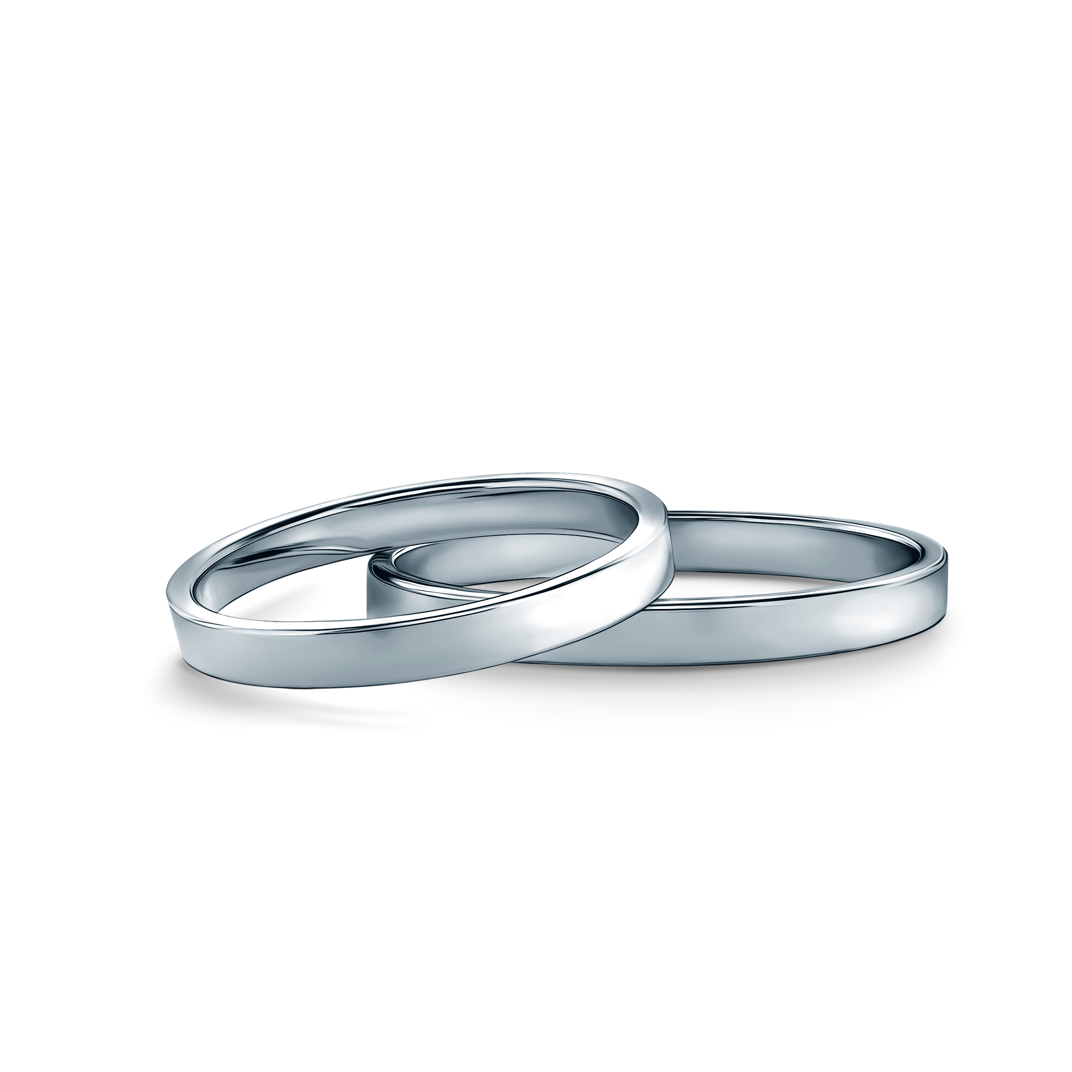 Vjenčano prstenje: platina, plosnato, 2 mm