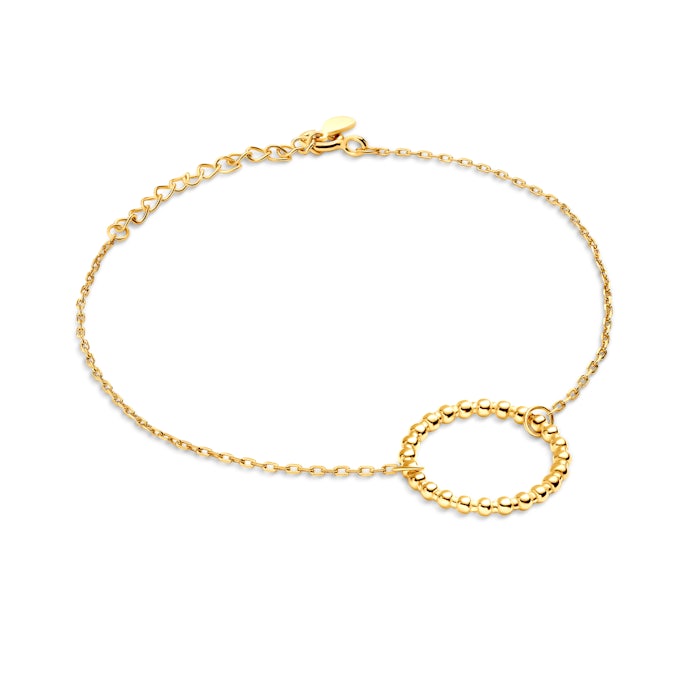 Brățară  circulara Savicki: argint placat cu aur