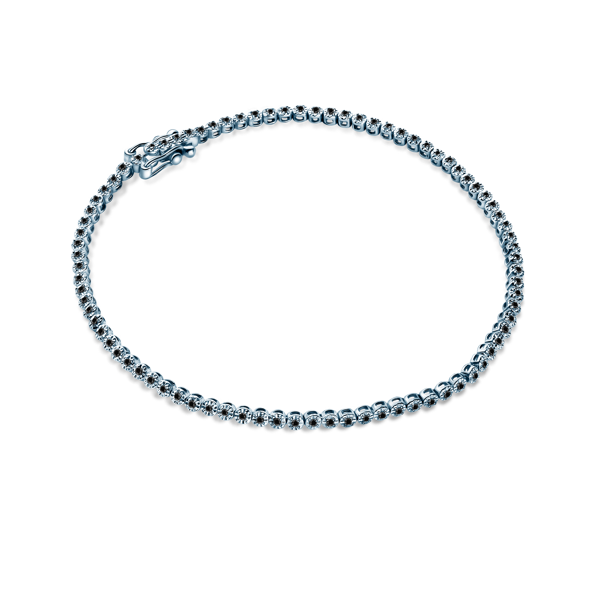 Savicki bracelet: white gold, black diamonds