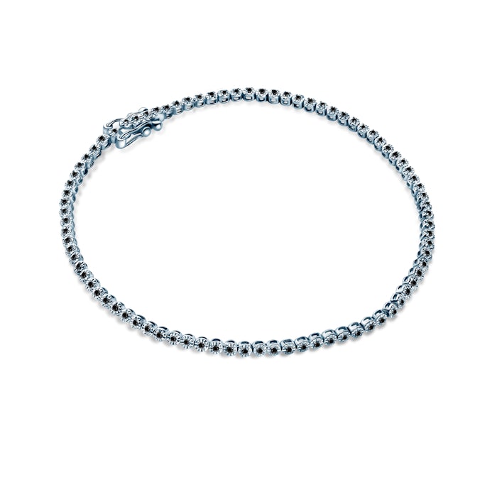 Savicki bracelet: white gold, black diamonds