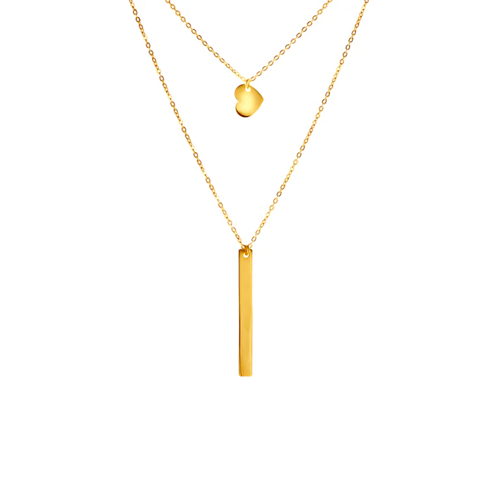 SAVICKI Celebrity Heart necklace: gold-Plated Silver