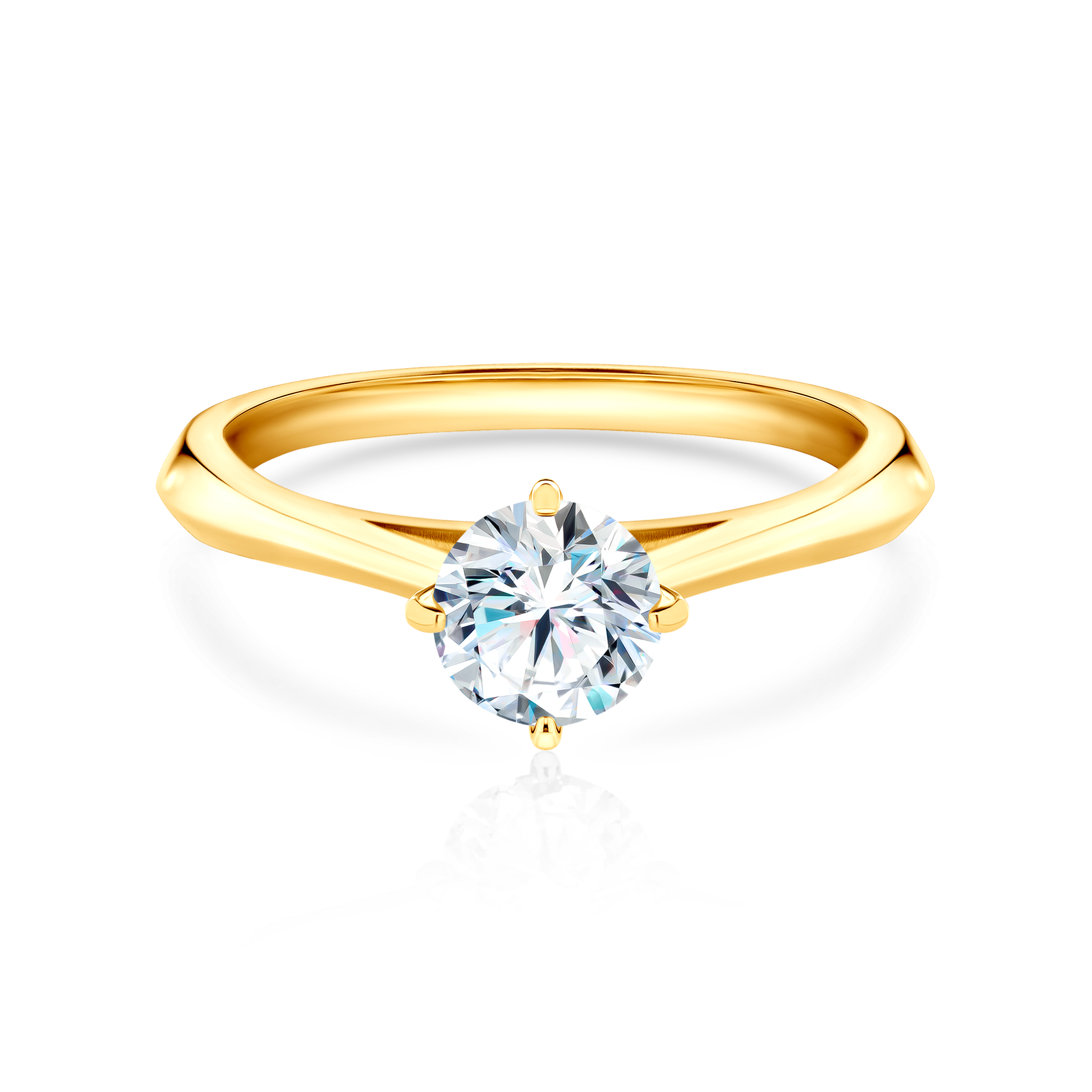 Verlobungsring The Light: Gold, Labordiamant