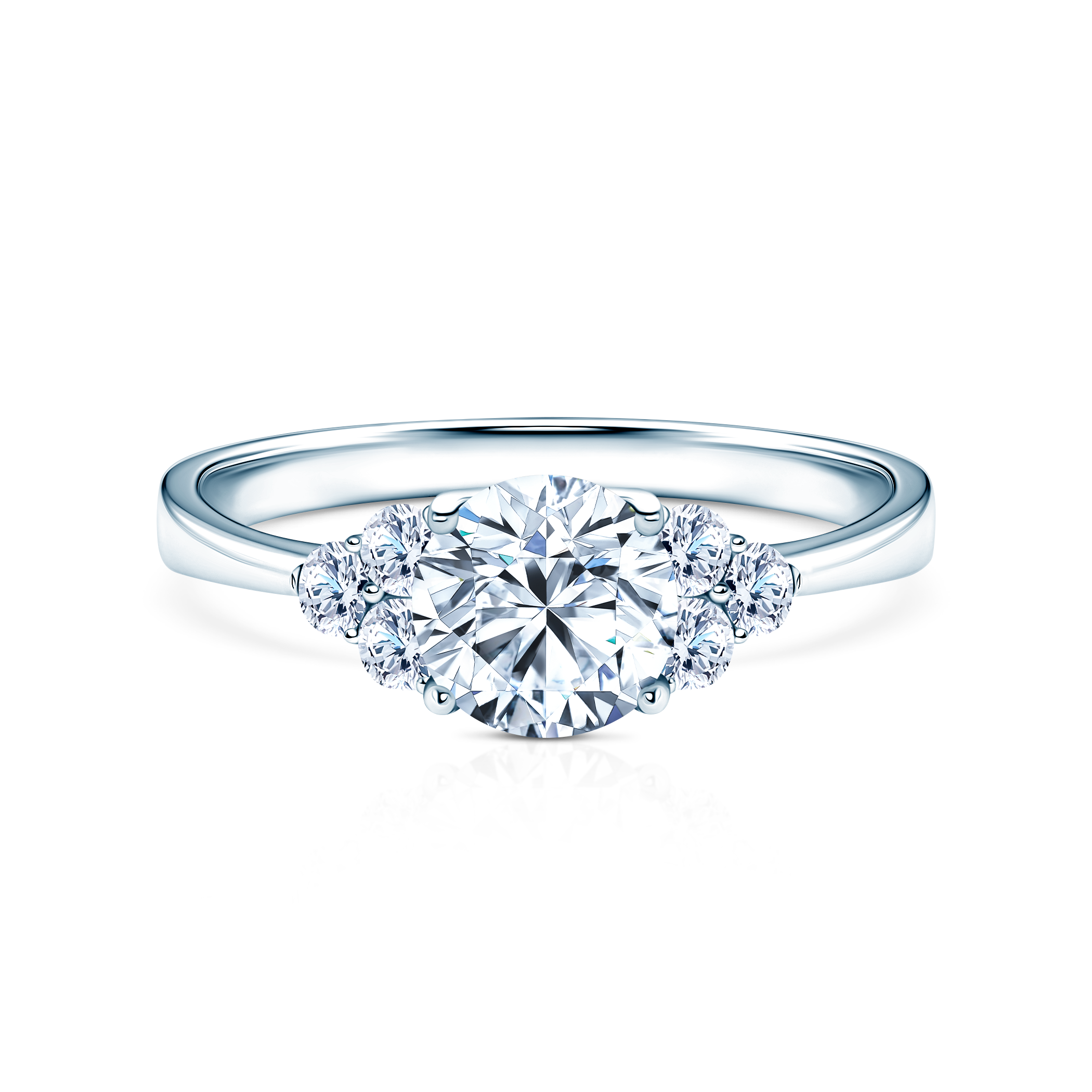 Verlobungsring Fairytale: Weißgold, Labordiamant