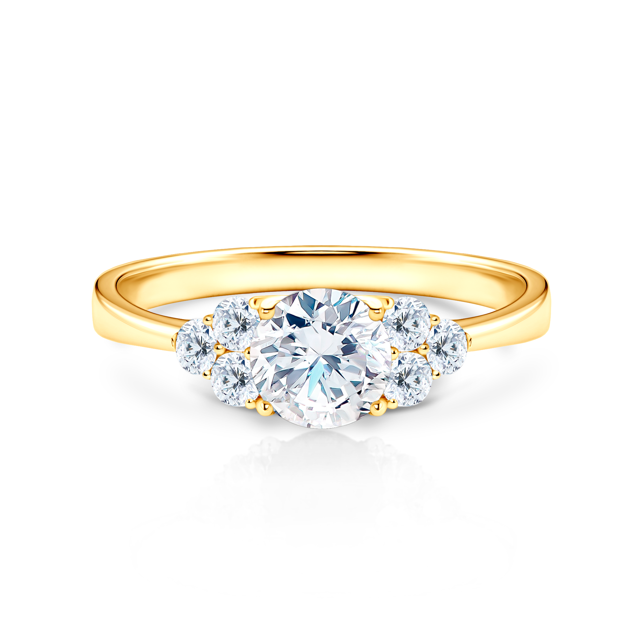 Verlobungsring Fairytale: Gold, Labordiamant