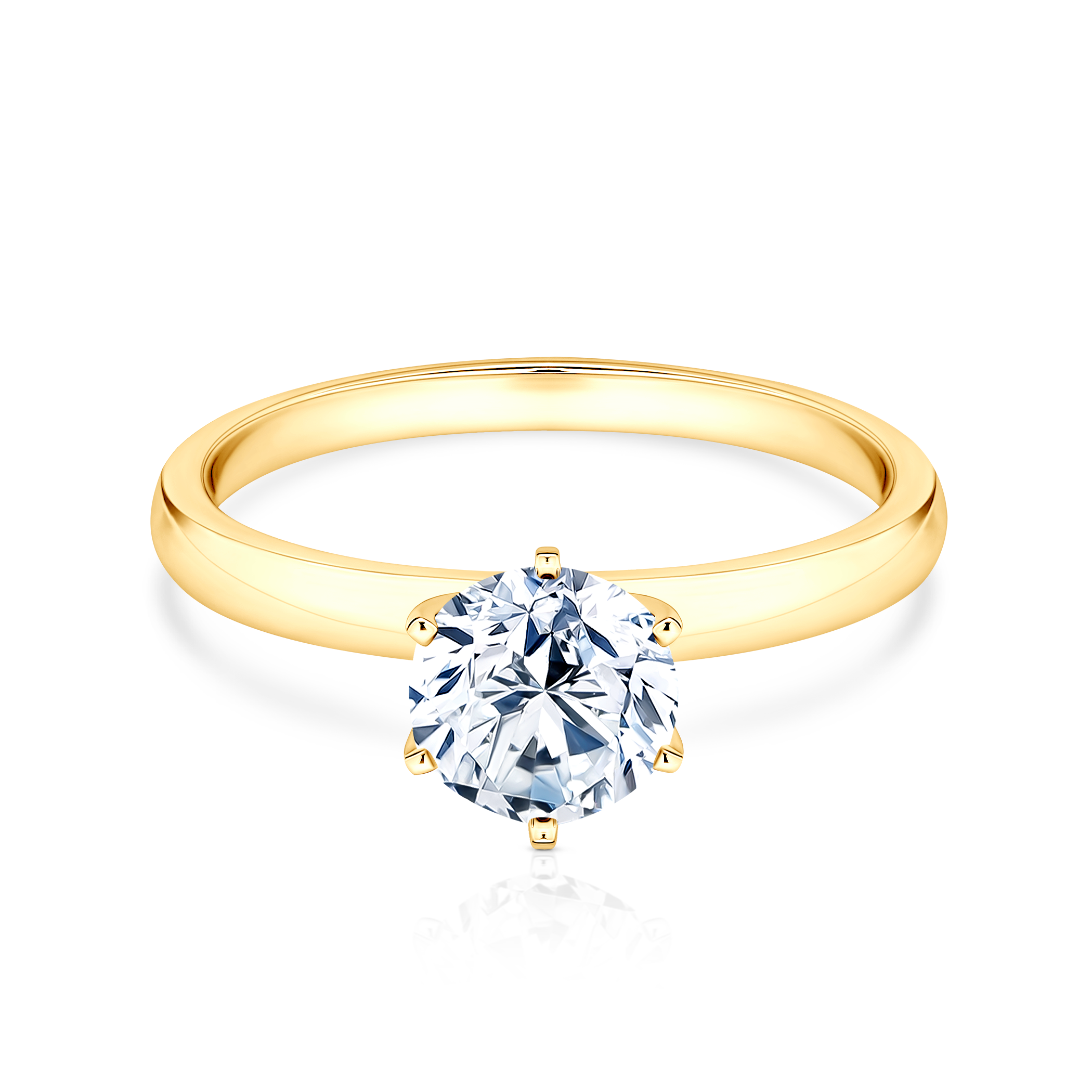 Engagement Ring SAVICKI: gold, lab-grown diamond