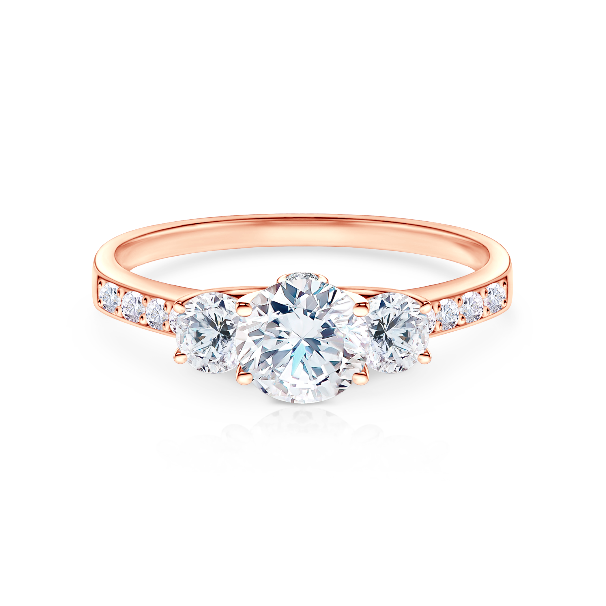 Verlobungsring Dream: Roségold, Labordiamant