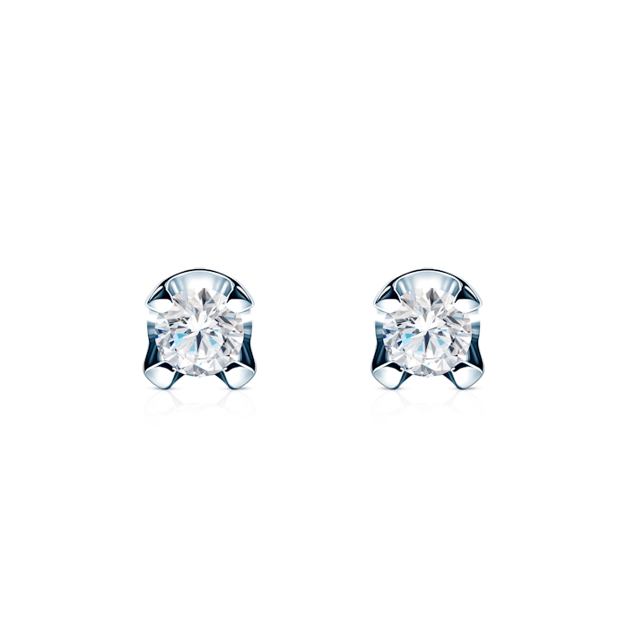 SAVICKI earrings: white gold, diamonds