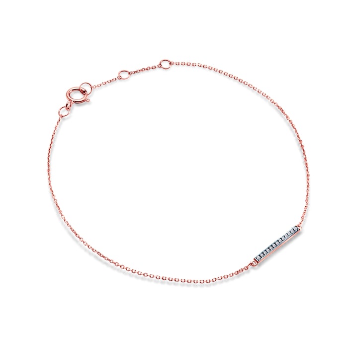 SAVICKI bracelet: rose gold, diamonds